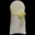 Pale Lemon Organza Chair Cover Sash 35cm