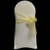 Pale Lemon Organza Chair Cover Sash 35cm