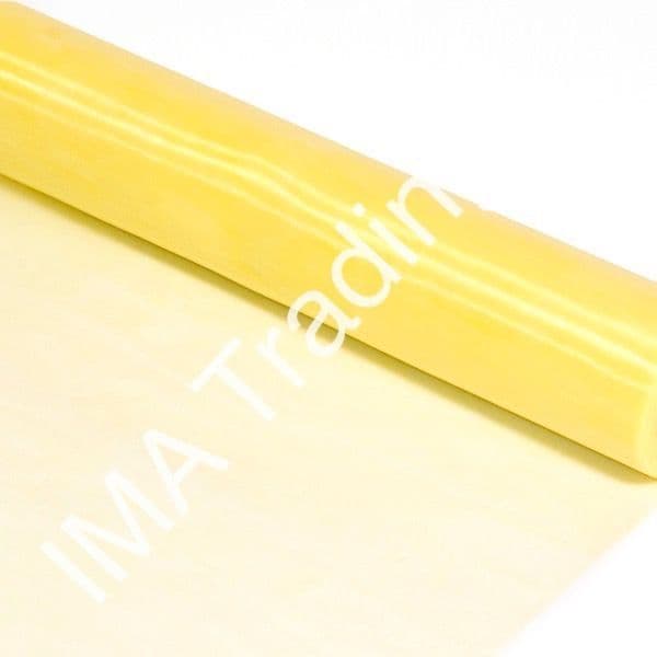 Pale Lemon Organza Fabric Roll 29cm X 25m