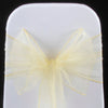 PALE LEMON ORGANZA SASH 23cm
