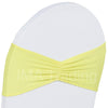 Pale Lemon Ruffled Spandex Lycra Band