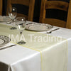 Pale Lemon Runner Organza Table Runner