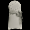 Pale Silver Organza Chair Cover Sash 35cm