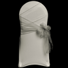 Pale Silver Organza Chair Cover Sash 35cm