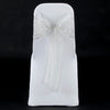 PALE SILVER ORGANZA SASH 23cm