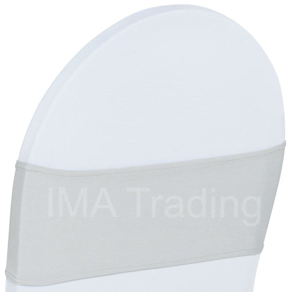 Pale Silver Plain Spandex Lycra Band