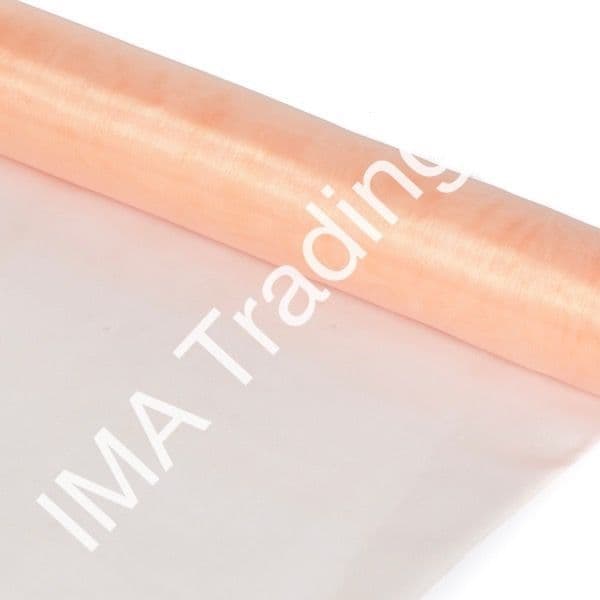 Peach Organza Fabric Roll 40cm X 9m