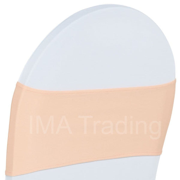 Peach Plain Spandex Lycra Band