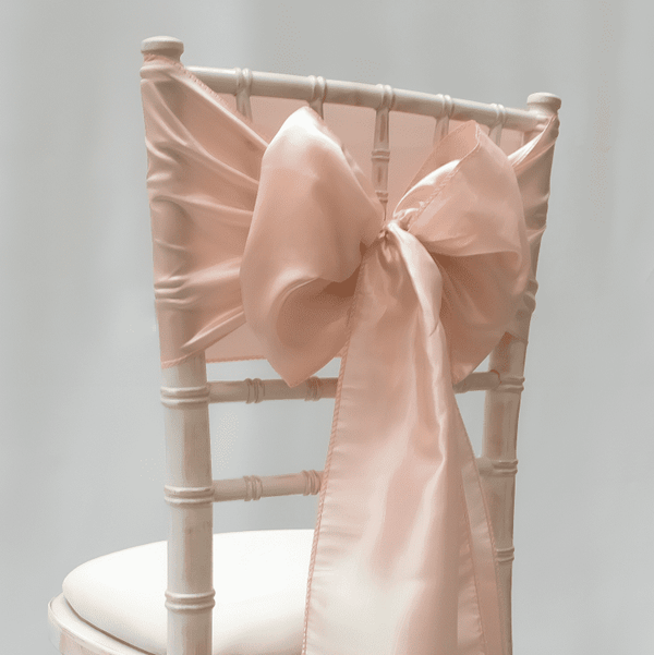 Peach Taffeta Sashes