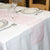 Pink Flocked Organza Table Runner