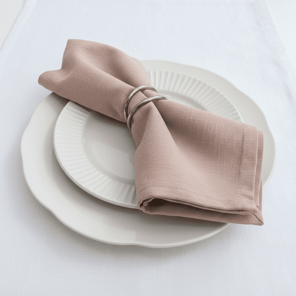 Premium Blush Linen Napkin -- IMA Trading Ltd
