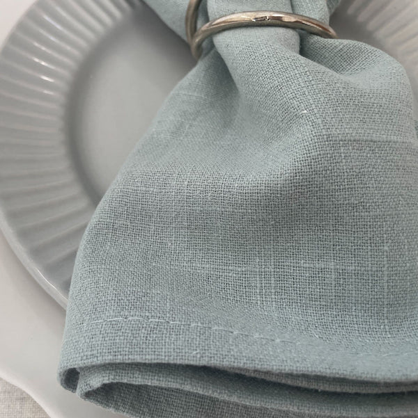 Premium Duck Egg Soft-Feel Linen Runner