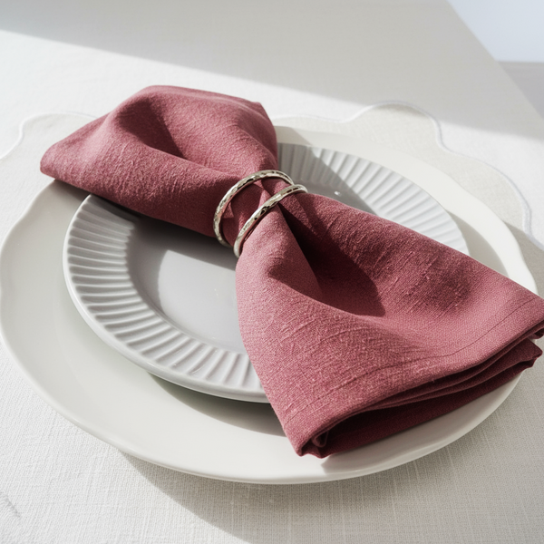 Premium Dusty Pink Soft-feel Linen Napkin