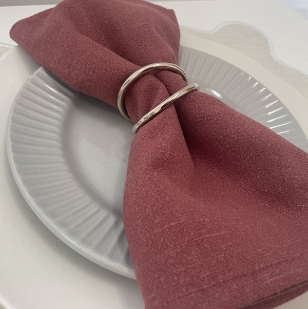 Premium Dusty Pink Soft-Feel Linen Napkin