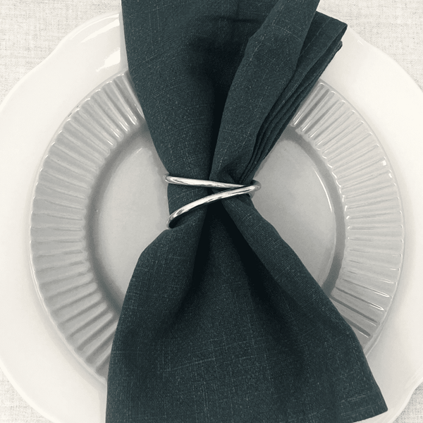 Premium Rich Emerald Soft - feel Linen Napkin -- IMA Trading Ltd
