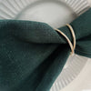 Premium Rich Emerald soft-Feel Linen Runner