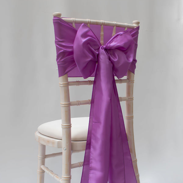 Purple Majesty Taffeta Sashes