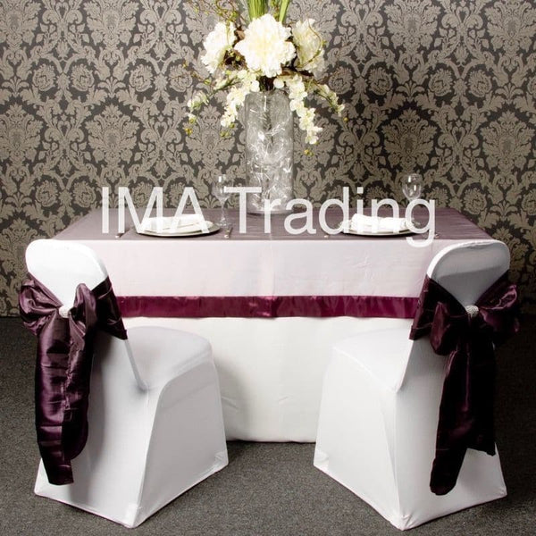 Purple Taffeta Border Organza Overlay
