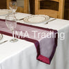 PURPLE TAFFETA EDGED ORGANZA TABLE RUNNER - WAS £2.59!