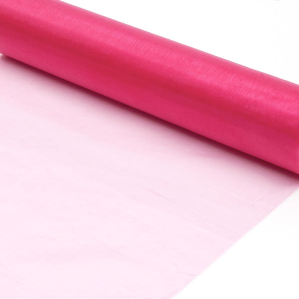 Raspberry Organza Fabric Roll 40cm X 9m