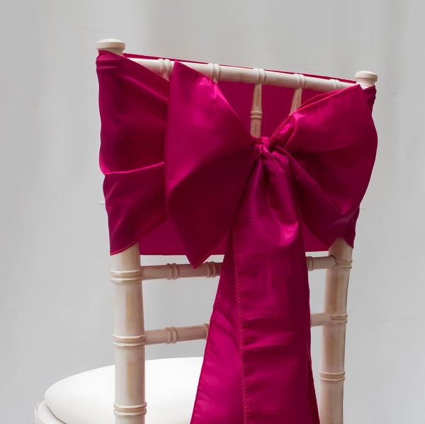 Raspberry Taffeta Sashes