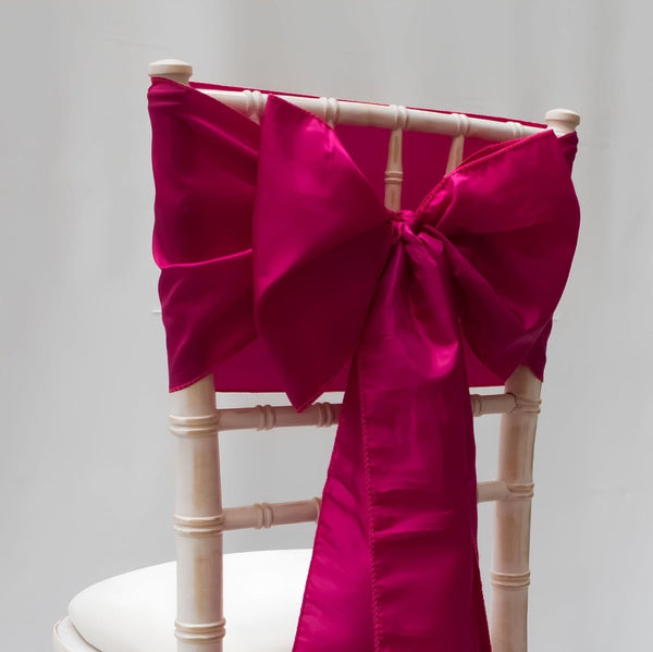 Raspberry Taffeta Sashes