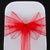 RED ORGANZA SASH 23cm