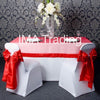 Red Taffeta Border Organza Overlay