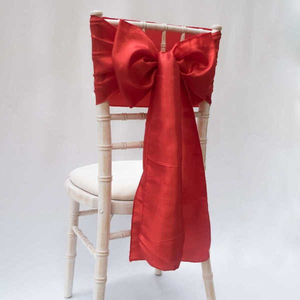 Red Taffeta Sashes