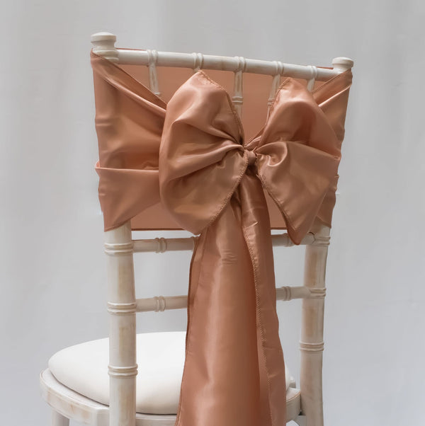 Rose Gold Taffeta Sash