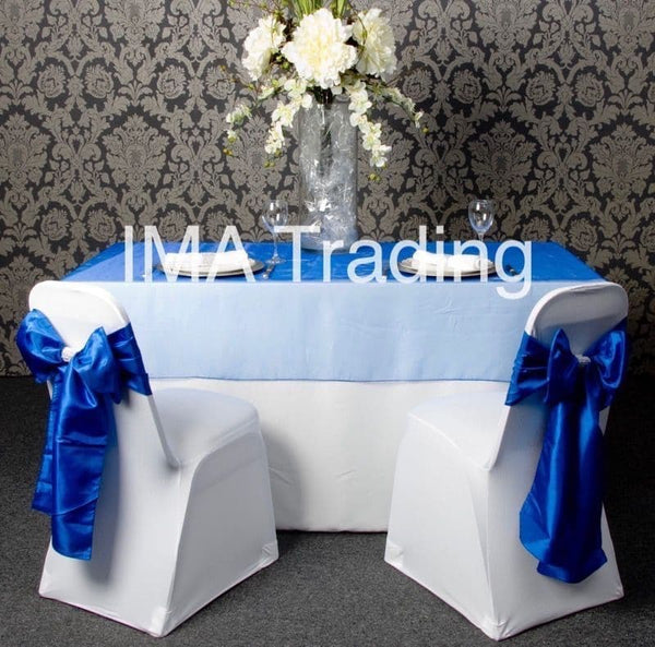 Royal Blue Organza Overlay