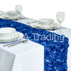 Royal Blue Rosette Table Runner