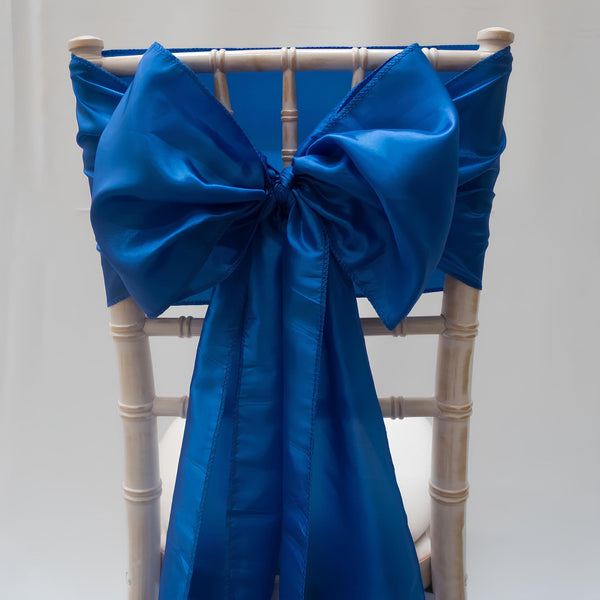 Royal Blue Taffeta Sashes