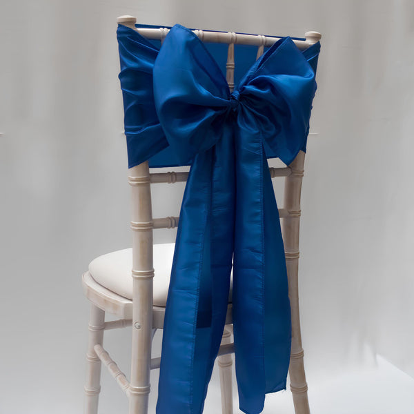 Royal Blue Taffeta Sashes