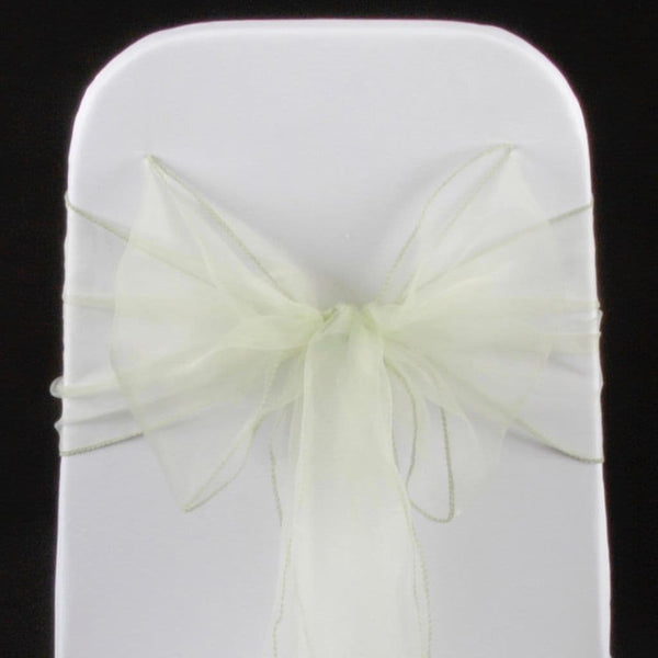 SAGE GREEN ORGANZA SASH 23cm