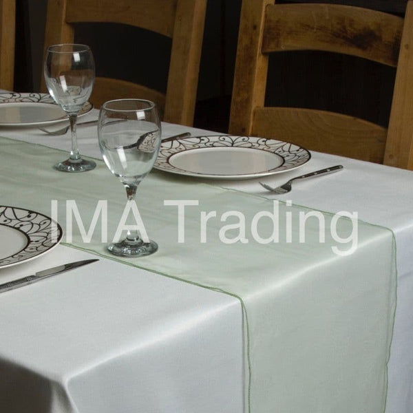 Sage Green Organza Table Runner