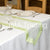 SAGE GREEN TAFFETA EDGED ORGANZA TABLE RUNNER - WAS £2.59!