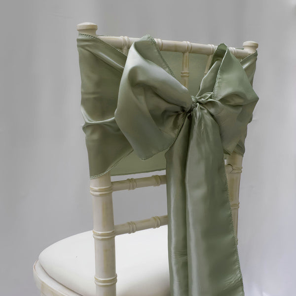Sage Green Taffeta Sashes