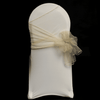 Sandstone Organza Chair Cover Sash 35cm
