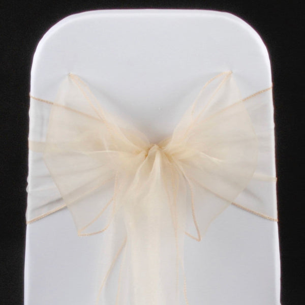 SANDSTONE ORGANZA SASH 23cm