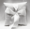 Satin White Bow White Ring Bearer Pillow - Was £7.60 For 1!