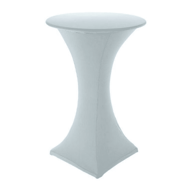 Silver/Pale Grey Poseur Cocktail Tablecloth 60cm