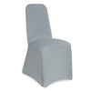 SILVER SPANDEX CHAIR COVER