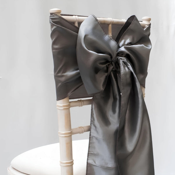 Silver Taffeta Sashes