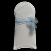 Sky Blue Organza Chair Cover Sash 35cm