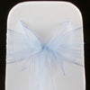 SKY BLUE ORGANZA SASH 23cm