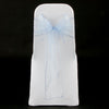 SKY BLUE ORGANZA SASH 23cm