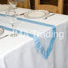 SKY BLUE TAFFETA EDGED ORGANZA TABLE RUNNER - WAS £2.59!