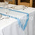 SKY BLUE TAFFETA EDGED ORGANZA TABLE RUNNER - WAS £2.59!