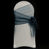 Teal Organza Chair Cover Sash 35cm